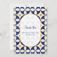Vintage Blue & Yellow Portuguese Pattern Wedding