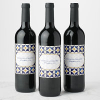 Vintage Blue & Yellow Portuguese Pattern Wedding