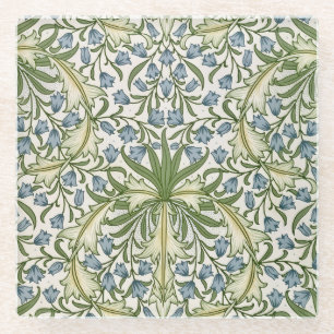 Vintage Bluebells All-Over Print Apron Glass Coaster