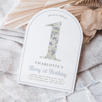 Vintage Blueberry Berry First Birthday Arch