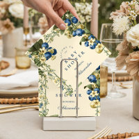 Vintage Blueberry Botanical Baby Shower