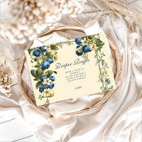 Vintage Blueberry Botanical Diapper Raffle 