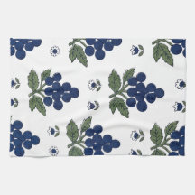 Vintage Blueberry Botanical Seamless Pattern