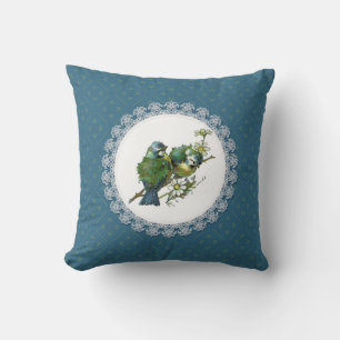 Vintage Bluebirds Cushion