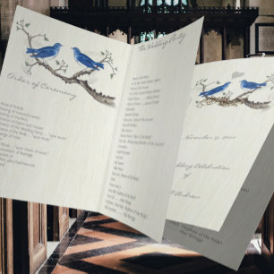 Vintage Bluebirds Woodgrain Program