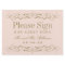 Vintage Blush Antique Flourish Wedding Guest Book