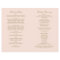 Vintage Blush Antique Flourish Wedding Programs
