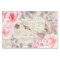 Vintage Blush Floral Roses Old Letter Decoupage