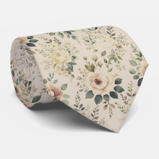 Vintage Blush Floral Tie