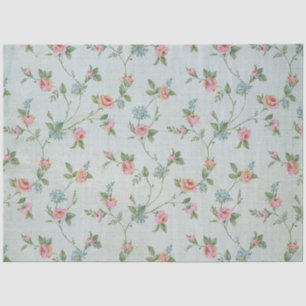 Vintage Blush peony floral decoupage Tissue Paper