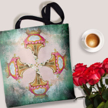 Vintage Blush Pink Collage With Rusty Edges