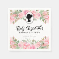 Vintage Blush Pink Floral Regency Bridal Shower