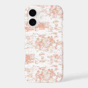 Vintage Blush Pink French Toile