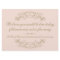 Vintage Blush Scrollwork Wedding Memorial Sign