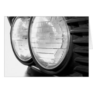 vintage BMW headlights