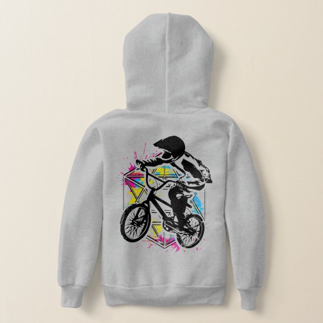 Vintage Bmx Bike - Bmx Bicycle Hoodie  - Apparel (Laydown Back)