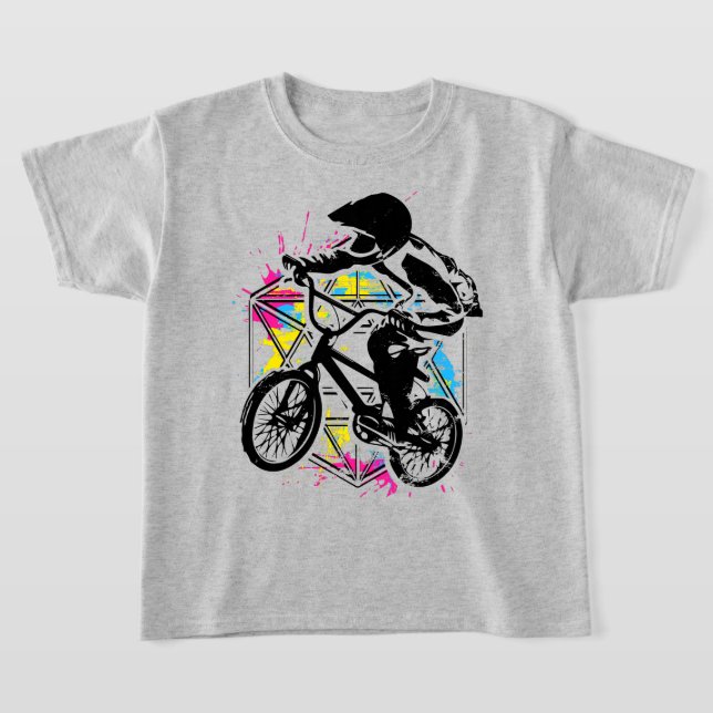 Vintage Bmx Bike - Bmx Bicycle T-Shirt - Apparel (Laydown)