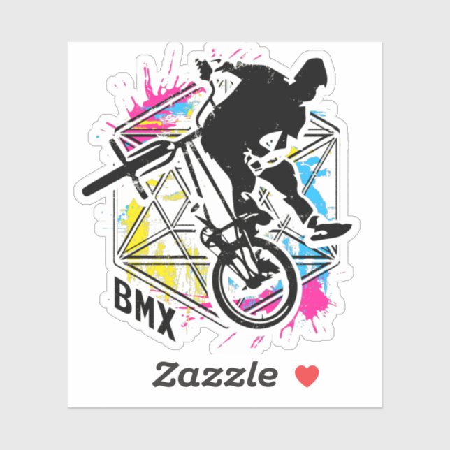 Vintage Bmx Bike - Flatland Bmx - Bmx Sticker (Sheet)