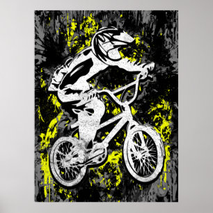 Vintage Bmx Racing - Bmx Bike - Bmx Poster Print