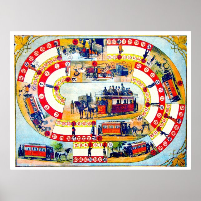Vintage Board Games - Art Print (Front)