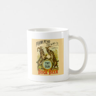 Vintage Bock Beer Poster: Antique Goat Saloon Bar Coffee Mug
