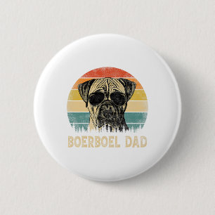 Vintage Boerboel Dad Dog Lovers Father#39;s Day Te 6 Cm Round Badge