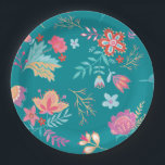 Vintage Boho Chic Floral Birthday Paper Plate<br><div class="desc">Celebrate that special day with these charming Blue Floral Party Plates.  Featuring delightful florals in a bold,  vibrant palette,  with a touch of boho chic these plates are perfect for adding charm to your party decor.</div>