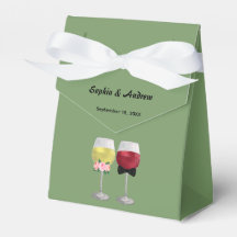 Vintage Boho Couple Wine Wedding Bride and Groom