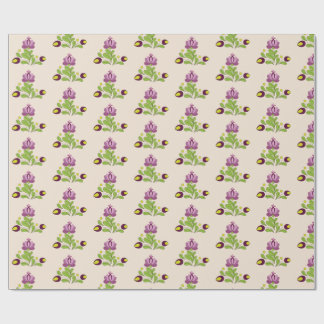 Vintage Boho Floral 60`s Wrapping Paper