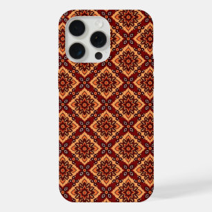 Vintage Boho Floral Pattern iPhone 15 Pro Max Case