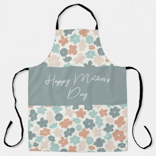 Vintage boho flower Mother's Day Apron
