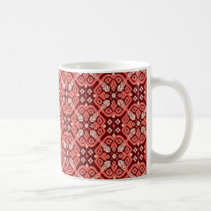 Vintage Boho Geometric Floral Pattern Coffee Mug