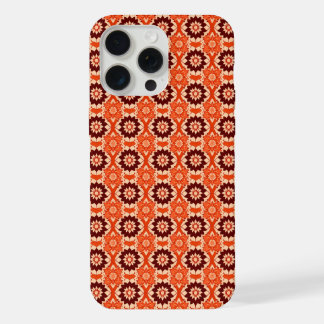 Vintage Boho Geometric Floral Pattern iPhone 15 Pro Max Case
