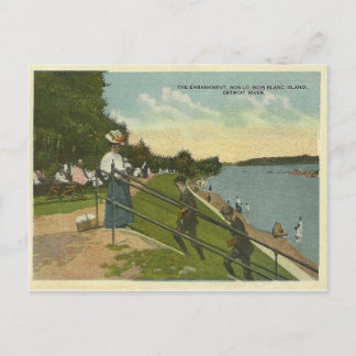 Vintage Bois Blanc Island Detroit Michigan Postcard