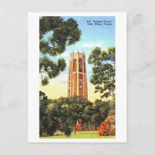 Vintage Bok Singing Tower, Lake Wales, Florida, Postcard