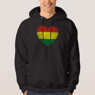 Vintage Bolivia Bolivian Flag Pride Support Bolivi Hoodie