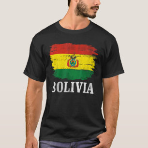 Vintage Bolivia Flag For Bolivian T-Shirt