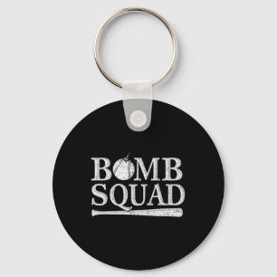 Vintage Bomb Squad Dinger Home Run Sell Softll Hit Key Ring