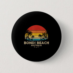 Vintage Bondi Beach - Australia Beach Souvenir 6 Cm Round Badge