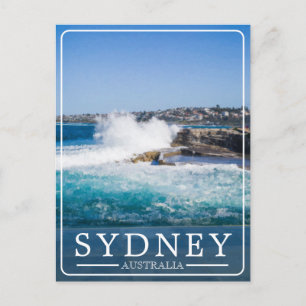 Vintage Bondi to Coogee Coastal Walk Holiday Postcard