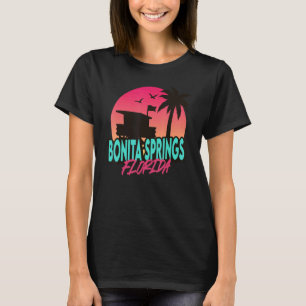 Vintage Bonita Springs Beach Florida Palm Trees Fl T-Shirt