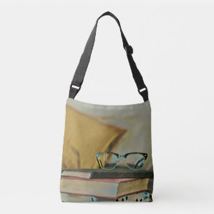 Vintage book artwork crossbody bag
