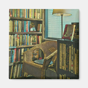 Vintage book artwork magnet