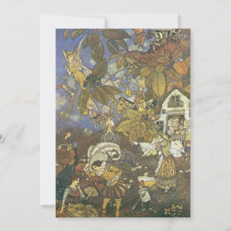 Vintage Book Characters, Birthday Party Invitation