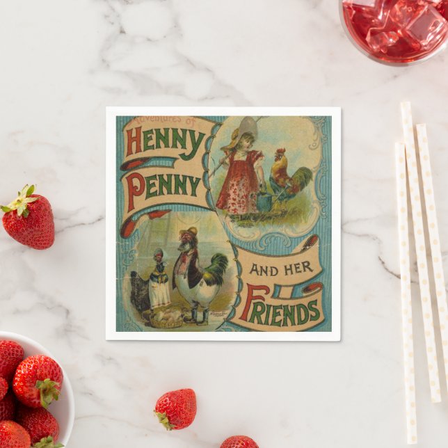 Vintage book club party any purpose napkins (Insitu)