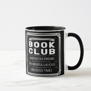 Vintage Book Club Typography Mug