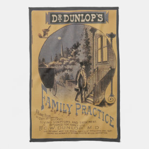 Vintage Book Cover Doctor Dunlop's Family Practice Tea Towel