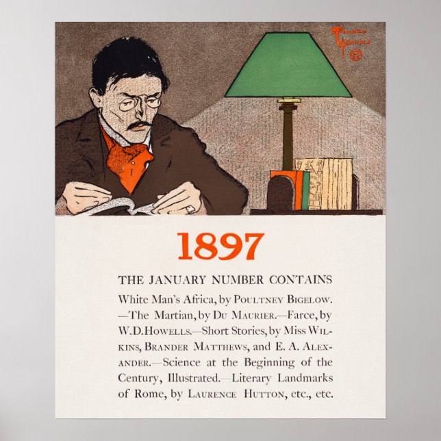 Vintage Book Cover Poster (Front)