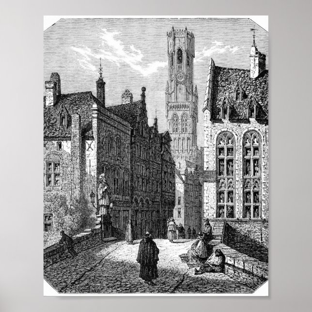 Vintage Book Illustration Poster (Front)