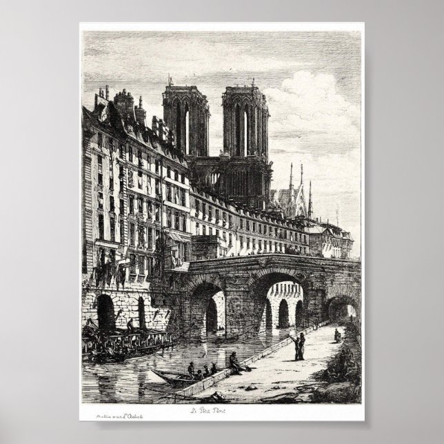 Vintage Book Illustration Poster (Front)